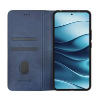 „Evelatus Xiaomi Redmi Note 14 5G“ dėklas, PU oda, tamsiai mėlynas