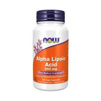 NOW Alpha Lipoinė rūgštis 250 mg, 60 kapsulių