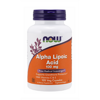 NOW Alpha Lipoinė rūgštis 100 mg, 120 kapsulių
