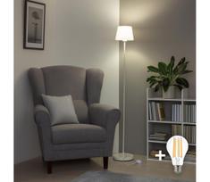 Brilagi - LED grindinė lempa CERIA 1xE27/40W/230V Ø 20,5 cm balta