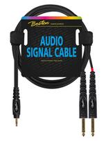 Boston AC-263-600 3.5mm TRS - 2x 6.3mm TS 6m Audio Cable