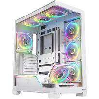 Modecom Volcano Stellar Plus ARGB 8F, Tempered Glass, White AT-STELLAR-PLUS-8F-ARGB-20