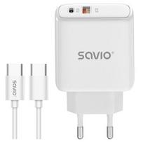Savio LA-13 mobiliojo įrenginio kroviklis Universalus Balta AC Spartusis įkrovimas Vidaus