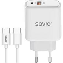 Savio LA-13 mobile device charger Universal White AC Fast charging Indoor LA-13