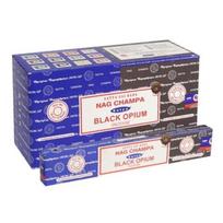 Satya Nag Champa & Black Opium smilkalai x 12