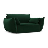 Tamsiai žalios spalvos iš velveto krėslas Vanda – Mazzini Sofas