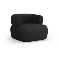 Iš boucle krėslas juodos spalvos Jenny – Micadoni Home