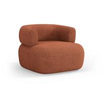 Iš boucle krėslas raudonos plytų spalvos Jenny – Micadoni Home
