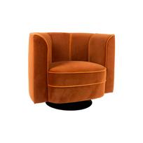 Oranžinis fotelis Dutchbone Flower Armchair
