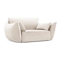 Smėlio spalvos iš velveto krėslas Vanda – Mazzini Sofas