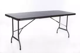 Rotango dizaino sulankstomas stalas 180x72 cm