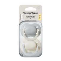 TOMMEE TIPPEE silikoninis čiulptukas CLOSER TO NATURE 0-2 mėn., 2 vnt., asort., 433660