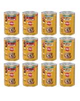 PEDIGREE Adult Mix 12x400g vištienos su morkomis ir jautienos mišinio su kepenėlėmis želė šunims