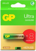 Gp Batteries GP - Ultra Alkaline Battery, Size AA, 15AU/LR6, 1.5V, 8-pack