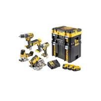 Akumuliatorinių įrankių rinkinys DeWALT DCK500P3T (DCD796+DCF887+DCS335+DCS570+DCL050)