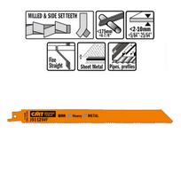 Pjūkleliai tiesiniam pjūklui CMT 205x1,25mm BIM Co8 Z10-14 5vnt.