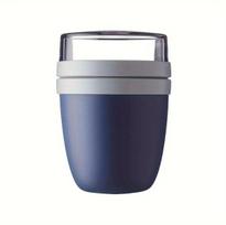 Pietų dėžutė su skirtuku, 500 ml + 200 ml, ryškiai mėlyna