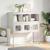 Šoninė spintelė，Komoda，indauja, baltos spalvos, 100,5x39x107cm, plienas CFE57057
