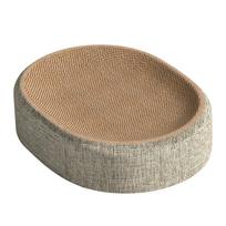 Cat Scratching Board Sisal Pet Scratch Board Nest Kitten Furniture with Non-slip Base Wear-Resistant Pet Supplies for Shelter šviesiai geltonos spalvos