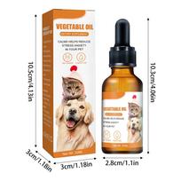 30ml Raminantis aliejus šuniui Raminantys lašai Augintiniams Streso mažinimo mišinio aliejus Šunims Katėms Patirtis be nerimo Odos sveikata Augintinių reikmenys One Size