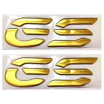 2 vnt. Motociklo 3D emblema ženkliukas lipdukas GS bakas ratas lipdukas R1250GS F850GS F750GS F700GS F800GS F650GS R1200GS auksas