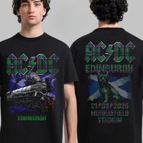 Retas ACDC Edinburgo PWR Up turas Škotijoje Murrayfield stadione 2026 m. rugpjūčio 21 d. Renginio turo marškinėliai M