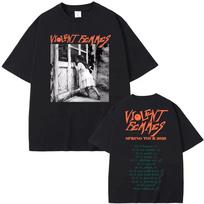 The Violent Femmes Tour Marškinėliai Funko Pop Apvalus kaklas 100% Medvilnė T-shirt Grafinis spausdinimas Punk T-shirt Moteriški drabužiai Marškinėliai Viršus M
