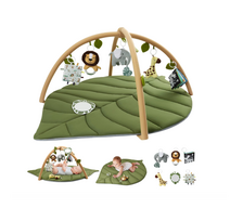 Blissful Diary Žaidimų Kilimėlis su Lankeliu – Baby Play Gym ir Play Arch, Žalias