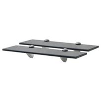 vidaXL Pakabinamos lentynos, 2vnt., 40x10cm, stiklas, 8mm (243763x2)