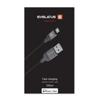 Evelatus Evelatus USB A - Lightning kabelis, 1.2M (MFI11CL) aliuminio korpusas, pynimas, baltas