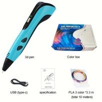 USB 3D spausdinimo rašiklis,  Mėlyna