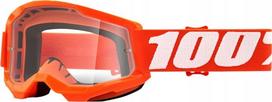 Vaikiški motokroso akiniai 100% Strata 2, oranžiniai
