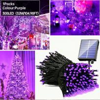 Saulės LED girlianda dekoravimui,  Violetinė