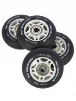 Ratukai riedučiams Nils Extreme 72mm/82A su guoliais, juodi