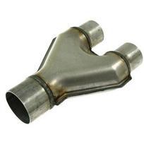 Y-PIPE 1x IN 63mm ir 2x OUT 57mm nerūdijančio plieno