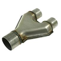 Y-PIPE 1x IN 70mm ir 2x OUT 63mm nerūdijančio plieno