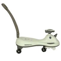 Gravitacinis paspiriamasis paspirtukas Swing FIX S1 su LED ratukais ir rankena, pilkas, maks. 65 kg