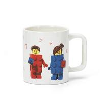 Baltos spalvos keraminis vaikiškas puodelis 300 ml Love – LEGO®
