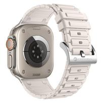 FORCELL F-DESIGN FA06 silikono dirželis APPLE Watch 38 / 40 / 41 mm baltas