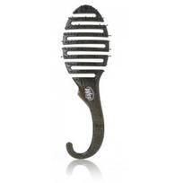 Wet Brush Shower Detangler plaukų šepetys - Glitter Black
