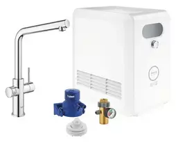 Grohe Blue Professional – kriauklės maišytuvas su aušinimo įrenginiu ir vandens filtru, chromuotas 31347003