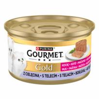 GOURMET GOLD kačiukams su veršiena, 85g