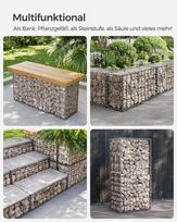 Gabiono krepšeliai 100 x 30 x 30 cm 5 vnt., sidabro
