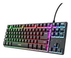 Trust GXT 833 Thado TKL klaviatūra Žaidimams USB QWERTY Anglų (JAV) Juoda