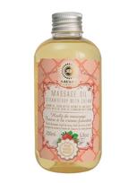 Masažo aliejus STRAWBERRIES AND CREAM Saules Fabrika, 200 ml