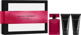 Narciso Rodriguez - Gift Set - For Her EdP Intense 50 ml + Body Lotion 50 ml + Shower Gel 50 ml