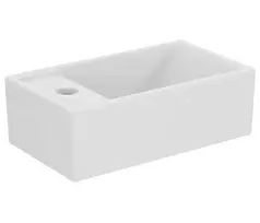 Ideal Standard Tempo praustuvas 37x21 cm, be perpildymo angos, 1 skylė maišytuvui kairėje, baltas E211301