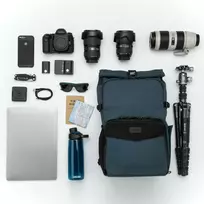 Krepšys kamerai Tenba DNA 16 DSLR 4-6 objektyvams nešiojamam kompiuteriui mėlynas