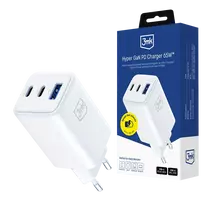 Buitinis kroviklis Hyper GaN Charger QC4+, USB-A/USB-C, 65W (3mk)