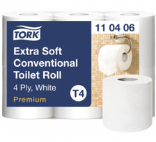 Tualetinis popierius Tork Premium Extra Soft Conventional T4, 4 sl., 9.7cm x 19.1m, 6 vnt./pak